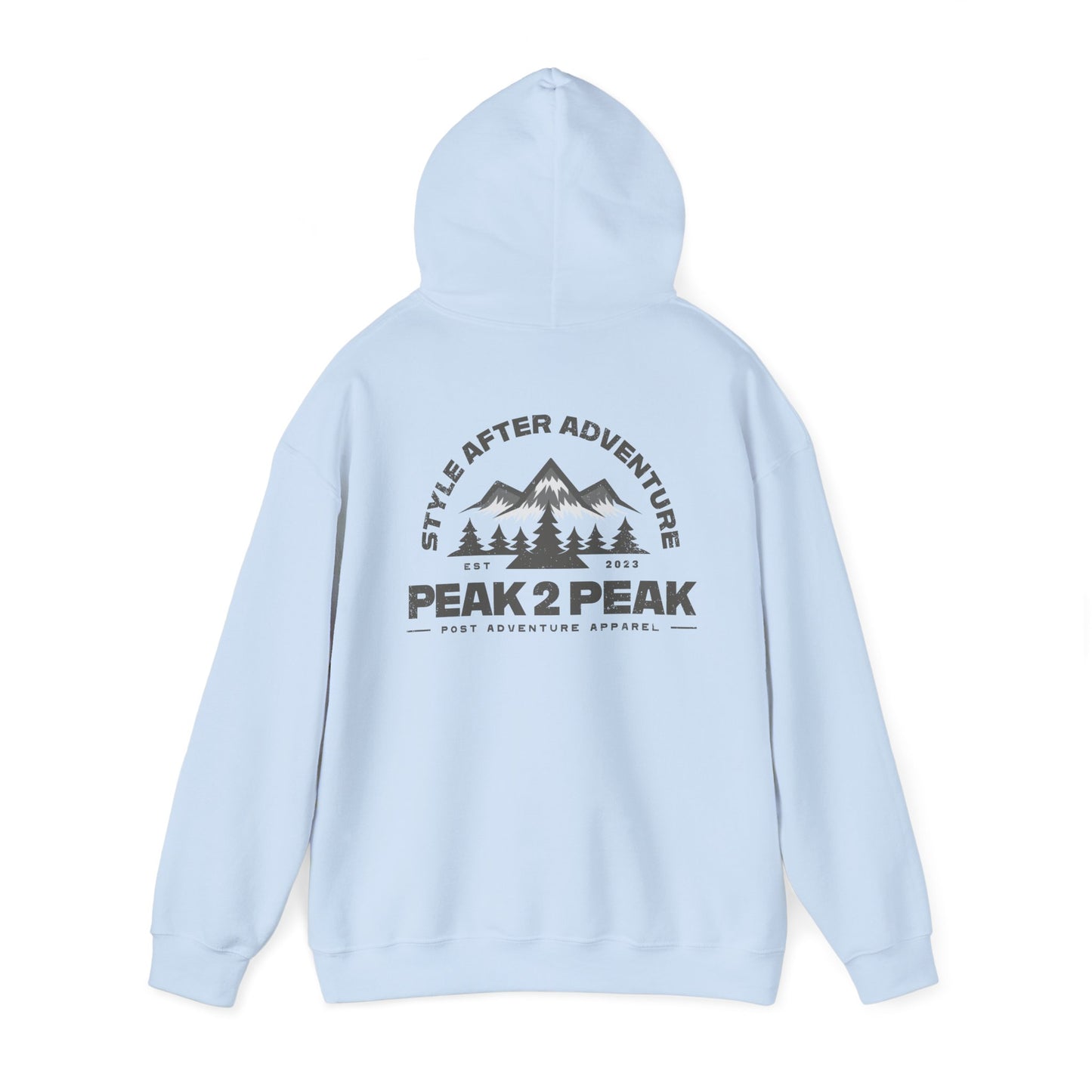 "Classic Hoodie" - Light Blue + Gray