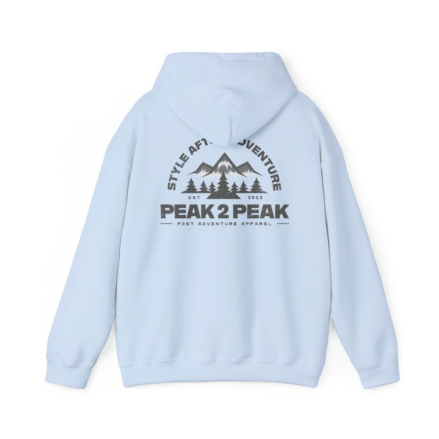 "Classic Hoodie" - Light Blue + Gray